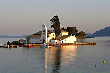 View of the old monastery of Vlacherne, Corfu, Ionian Islands, Greek Islands, Greece, Europe