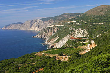 The west coast of Cephalonia, Ionian Islands, Greek Islands, Greece, Europe