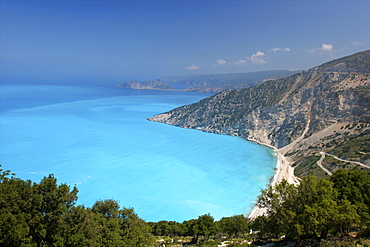 The Assos peninsula on Cephalonia, Ionian Islands, Greek Islands, Greece, Europe