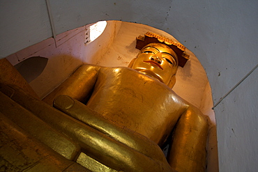 The Buddha of Hanuha temple in Bagan, Myanmar, Asia