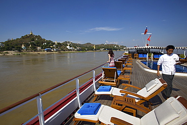 The Road to Mandalay cruise boat, in Mandalay, Myanmar (Burma), Asia