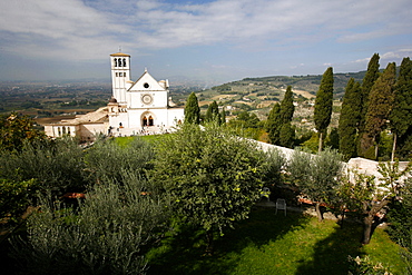 The San Francesco Basilica, UNESCO World Heritage Site, Assisi, Umbria, Italy, Europe