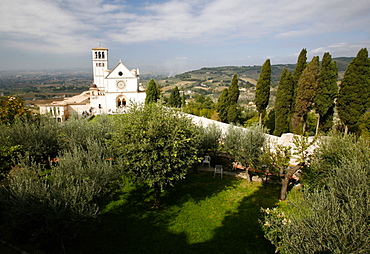 The San Francesco Basilica, UNESCO World Heritage Site, Assisi, Umbria, Italy, Europe