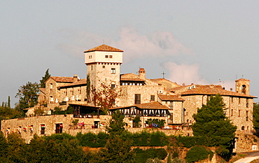 The hotel Canalicchio, in the Umbrian landscape comprises an entire old village, Umbria, Italy, Europe