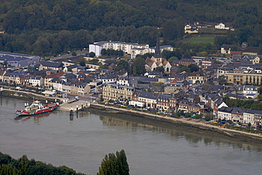 Jumieges ferry on the Seine River, Seine Maritime, Normandy, France, Europe