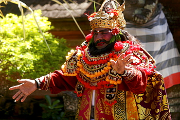 An actor during a Barong dance show, Batubulan, Bali, Indonesia, Southeast Asia, Asia