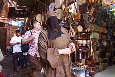 Inside the suk, Marrakech, Morocco, North Africa, Africa 