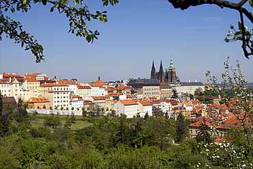 View over the historical center of Prague, Czech Republic, Europe