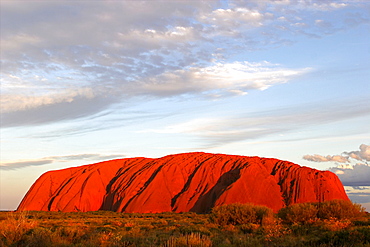 Uluru in the Red center, Uluru-Kata Tjuta National Park, Northern Territories, Australia, Pacific