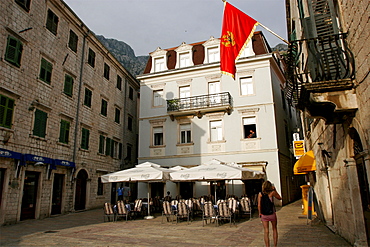 Kotor, in the Gulf of Kotor is one of the most important cities of the country, Montenegro, Europe