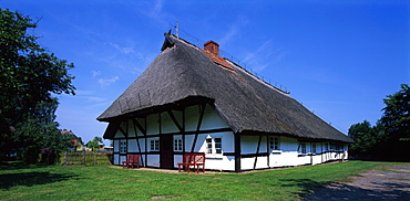 Open air Museum in Old farmhouse, Klockenhagen, Mecklenburg-Vorpommern, Northern Germany, Europe