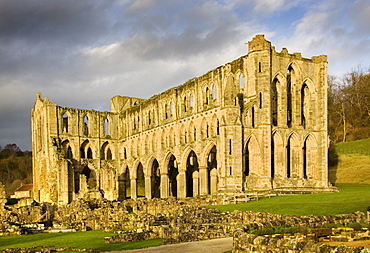 View towards the Presbytery, Rievaulx Abbey, North Yorkshire, Yorkshire, England, United Kingdom, Europe