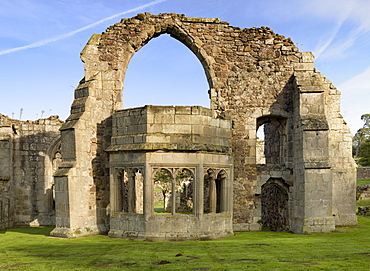 The abbot's private chambers, Haughmond Abbey, Shropshire, England, United Kingdom, Europe