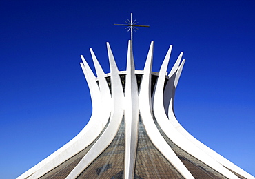 Brasilia Cathedral, architect Oscar Niemeyer, Brasilia, Brazil, South America