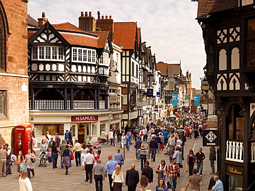 Northgate and Eastgate Row, Chester, Cheshire, England, United Kingdom, Europe