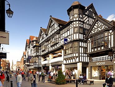 Northgate and Eastgate Row, Chester, Cheshire, England, United Kingdom, Europe