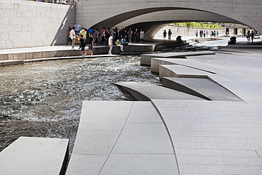 Sunken Stone Garden, Cheonggye Plaza, Seoul, South Korea, Asia