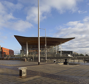 National Assembly for Wales, architects Richard Rogers Partnership, Cardiff, Wales, United Kingdom, Europe