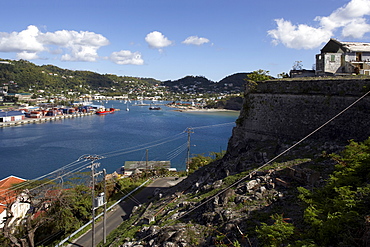 Birdseye view to sea, Grenada, Windward Islands, West Indies, Caribbean, Central America