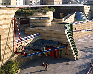 Staatsgalerie, art gallery, museum and civic centre, architects Stirling and Wilford, Stuttgart, Germany, Europe