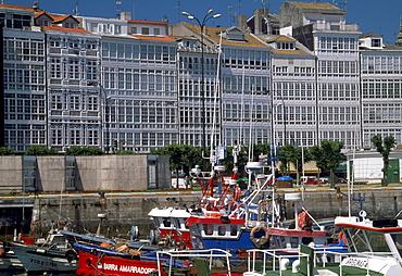 Avenida de la Marina, A Coruna, Galicia, Spain, Europe