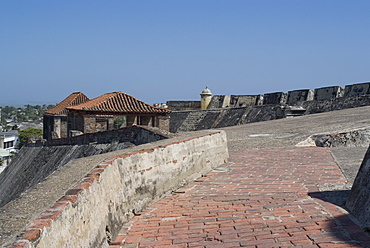 Fort San Felipe, originally built in the 17th century, UNESCO World Heritage Site, Cartagena de Indias, Colombia, South America