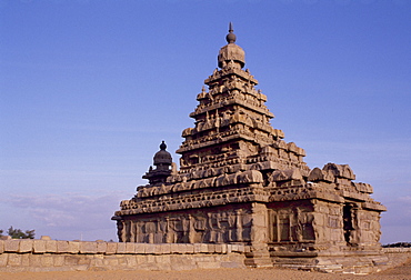 Shore Temple, Mahabalipuram, UNESCO World Heritage Site, Tamil Nadu, India, Asia