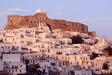 Old town with Venetian castle, Astipalea, Greece, Europe