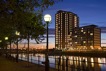 City Lofts, architects Conran and Partners, Dock 9, Salford Quays, Manchester, England, United Kingdom, Europe