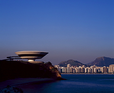 MAC, architect Oscar Niemeyer, Niteroi, Rio de Janeiro, Brazil, South America