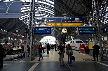 Train station at Frankfurt, Germany, Europe