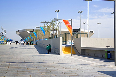 Olympic Green Tennis Stadium, architect Bligh Voller Neild, 2008 Olympics, Beijing, China, Asia