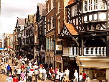 Northgate and Eastgate Row, Chester, Cheshire, England, United Kingdom, Europe