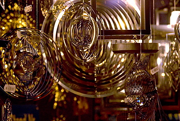 Christmas decorations, Christkindelsmarkt (Christ child's market) (Christmas Market), Nuremberg, Bavaria, Germany, Europe