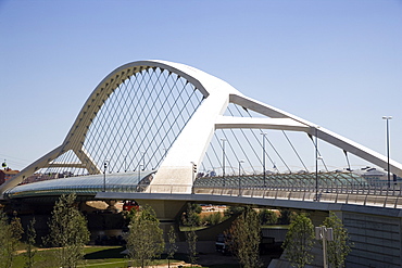 Third Millennium Bridge, Expo Zaragoza 2008, Zaragoza, Aragon, Spain, Europe