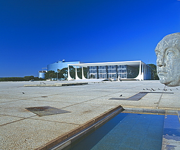 Supreme Federal Court, Praca dos Tres Poderes, Brasilia, UNESCO World Heritage Site, Brazil, South America