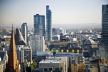 City skyline including Council House 2, Melbourne, Victoria, Australia, Pacific