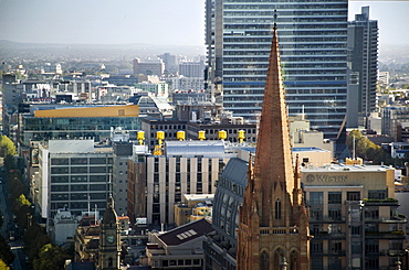 City skyline including Council House 2, Melbourne, Victoria, Australia, Pacific