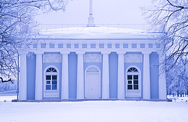 Blue Pavilion, Yelagin (Elagin) Island, St. Petersburg, Russia, Europe