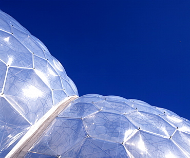 The Eden Project, architects Nicholas Grimshaw and Partners, Bodelva, Cornwall, England, United Kingdom, Europe