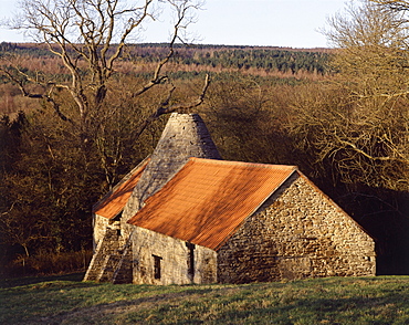 View from the south, Derwentcote Steel Furnace dating from 1720, Tyne and Wear, England, United Kingdom, Europe