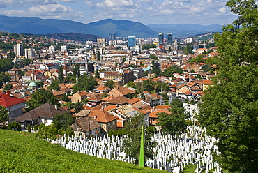 View over the city of Sarajevo, Bosnia-Herzegovina, Europe