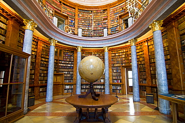 World famous library in the Millenary Benedictine Abbey of Pannonhalma, UNESCO World Heritage Site, Hungary, Europe