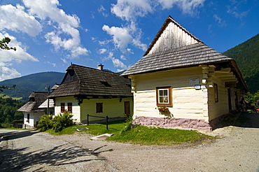 The mountain village of Vlkolinec, UNESCO World Heritage Site, High Tatra, Slovakia, Europe