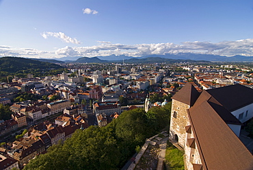 View over Lublijana, Slovenia, Europe