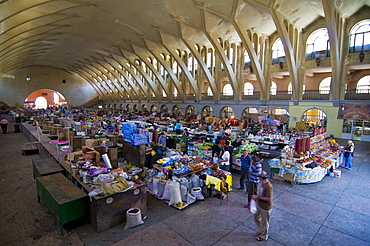 The covered bazar of Yerevan, Armenia, Caucasus, Central Asia, Asia