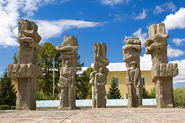 Second World War monument, Bokonbayevo, Kyrgyzstan, Central Asia