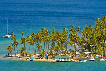 View of Marigot Bay, St. Lucia, Windward Islands, West Indies, Caribbean, Central America