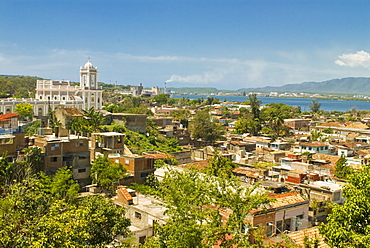 View over Santiago de Cuba, Cuba, West Indies, Caribbean, Central America