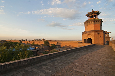 Overlook of Pingyao, renowned for its well-preserved ancient city wall, UNESCO World Heritage Site, Shanxi, China, Asia